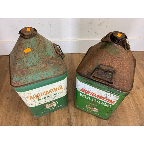 42 - 2 large oil cans