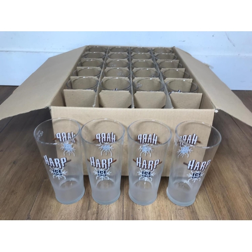 58A - Box of Harp pint glasses