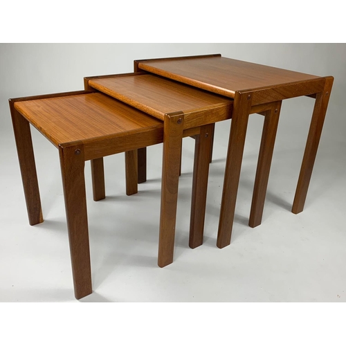 887A - Danish mid century teak nest of tables by Spøttrup BRDR Furbo
