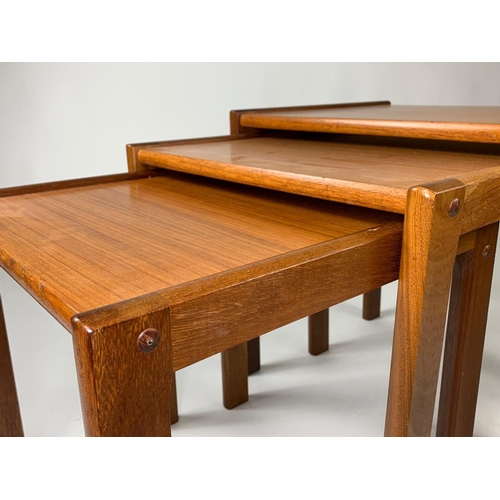 887A - Danish mid century teak nest of tables by Spøttrup BRDR Furbo