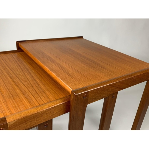 887A - Danish mid century teak nest of tables by Spøttrup BRDR Furbo