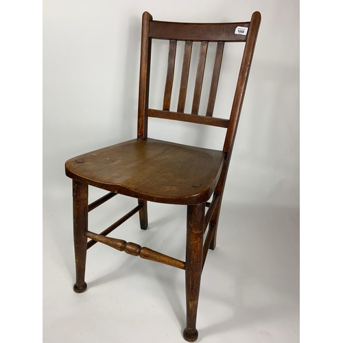 1058A - 3 Edwardian kitchen chairs