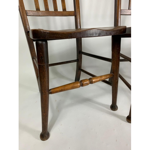 1058A - 3 Edwardian kitchen chairs