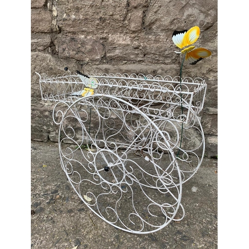 1097A - Victorian style wire planter