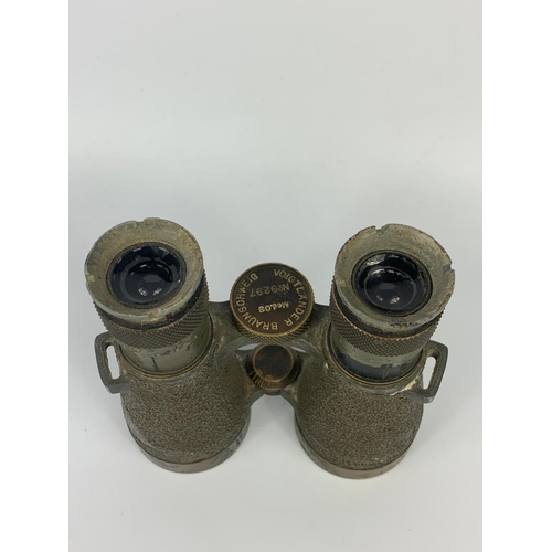 163 - Pair of Voigtlander Braunschweig German binoculars