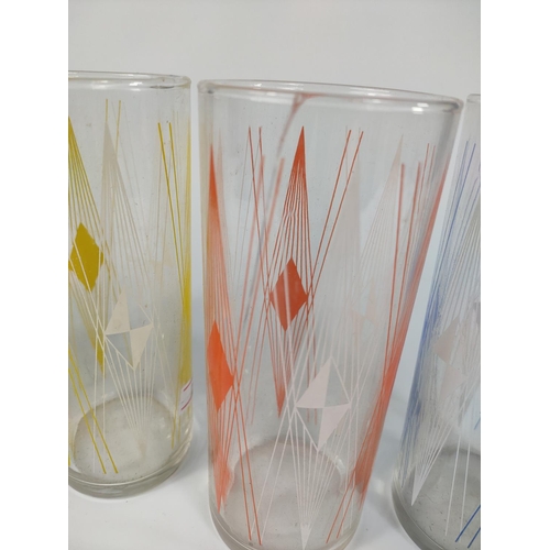 206 - 5 Mid century glasses