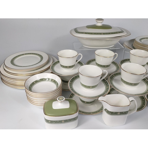 218 - 62pc. Royal Doulton tea and dinner set.