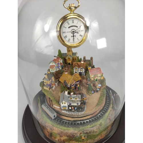 234 - The Romance of Steam, dome top ornament with pocket watch