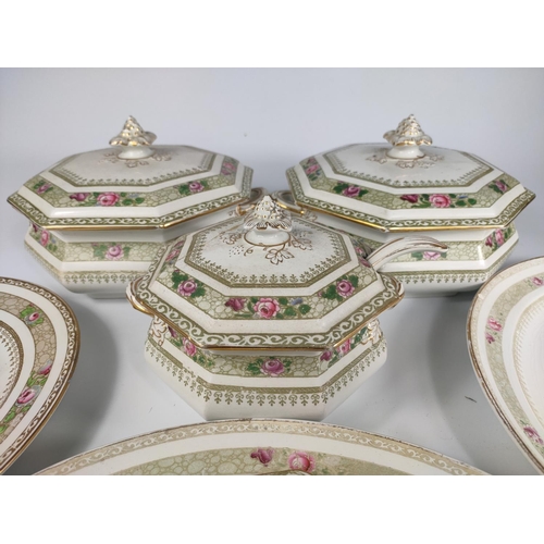 281 - Early 20th century partial dinner set by Burslem