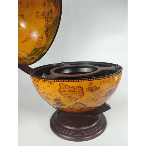 29 - Table top drinks globe. 56cm