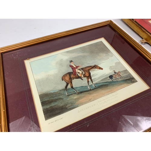 53 - 3 vintage coloured engravings, hunting scenes