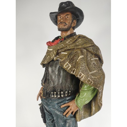 130 - Large Clint Eastwood, Man With No Name figure. 89cm