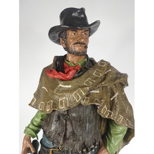 130 - Large Clint Eastwood, Man With No Name figure. 89cm