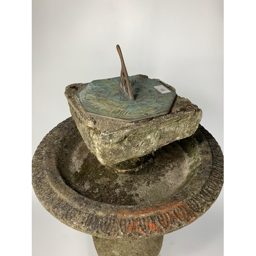 61 - Vintage sundial, 91cm