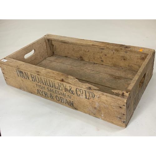 67 - Large old Boardley wooden crate, 8qcmx49cmx18cm