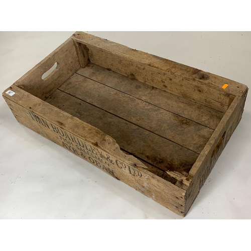 67 - Large old Boardley wooden crate, 8qcmx49cmx18cm