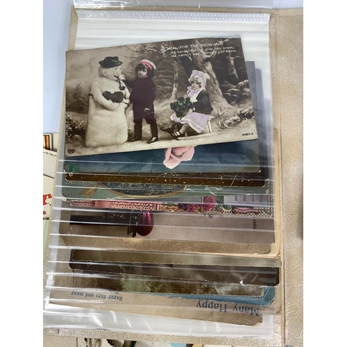 101 - Quantity of vintage postcards and birthday cards, etc