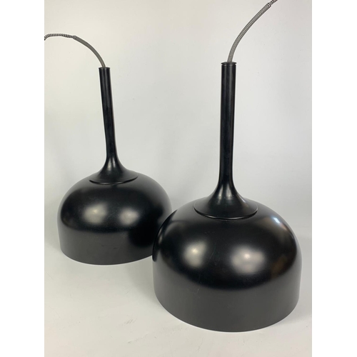 104 - Pair of Danish light fittings . 26 x 38cm