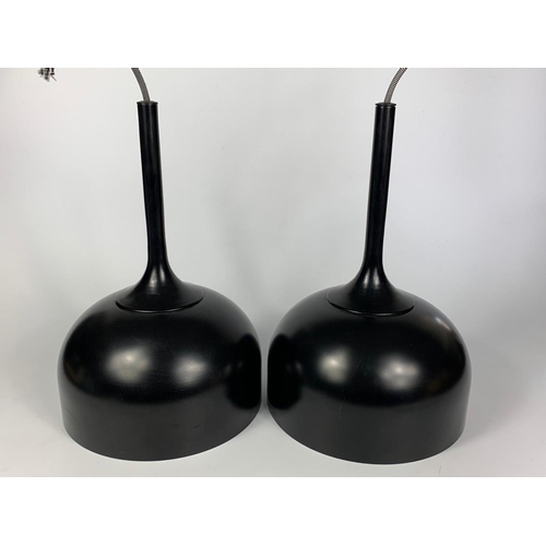 104 - Pair of Danish light fittings . 26 x 38cm