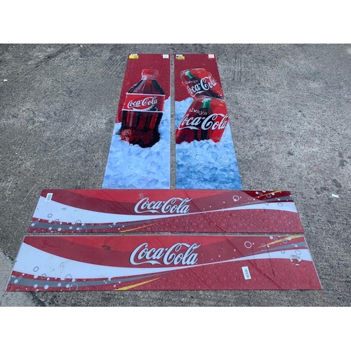 360 - 4 large Coca Cola signs