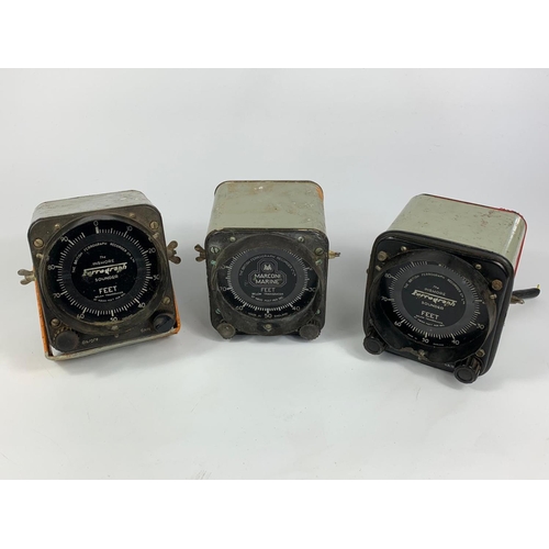 97 - 3 old gauges for a boat