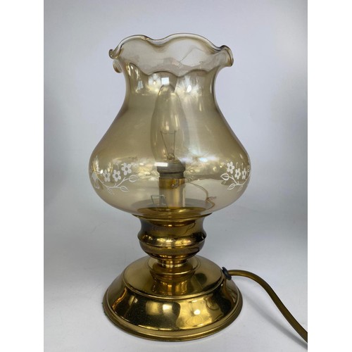 10 - 2 brass lamps