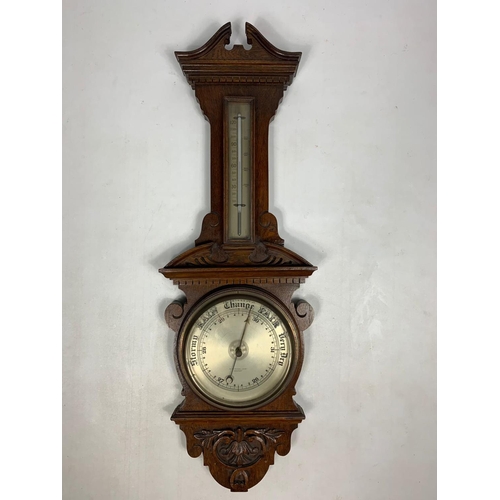 11 - Vintage barometer, circa 1900.  89cm