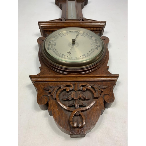 11 - Vintage barometer, circa 1900.  89cm