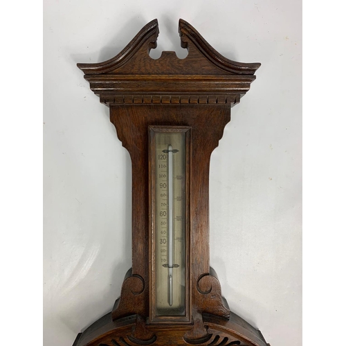 11 - Vintage barometer, circa 1900.  89cm