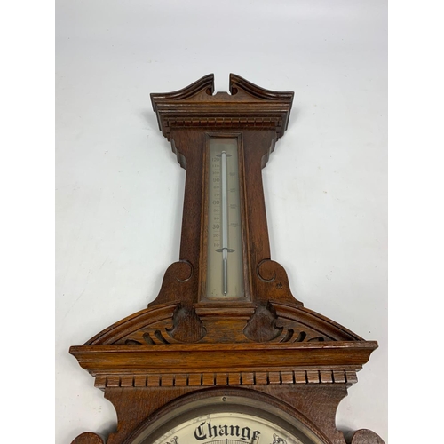 11 - Vintage barometer, circa 1900.  89cm