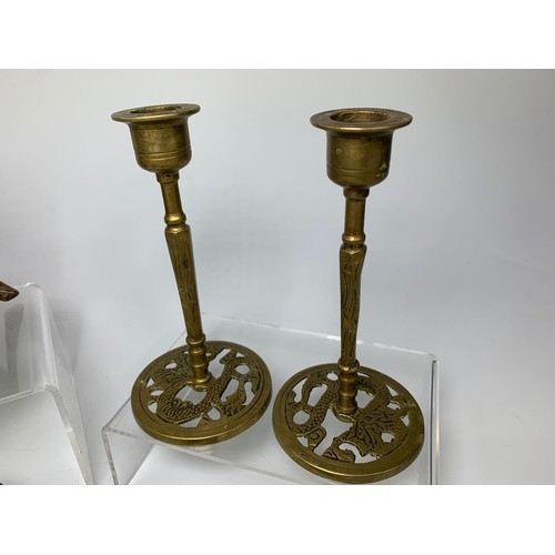 150 - Quantity of early 20th century brassware