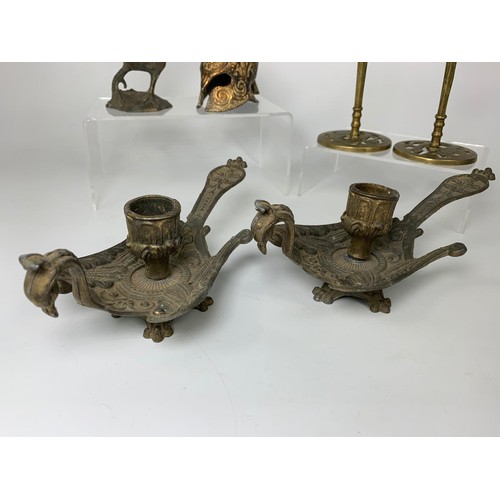 150 - Quantity of early 20th century brassware