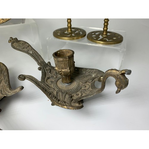 150 - Quantity of early 20th century brassware