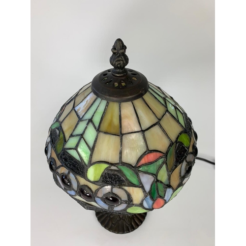 155 - Tiffany style lamp, 35cm