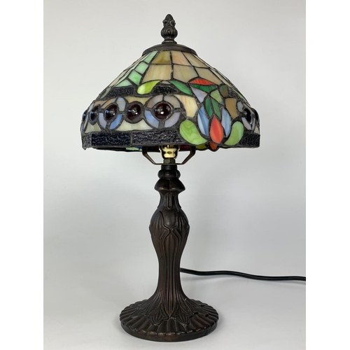 155 - Tiffany style lamp, 35cm