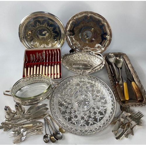 132 - Large quantity of good quality silver plate items