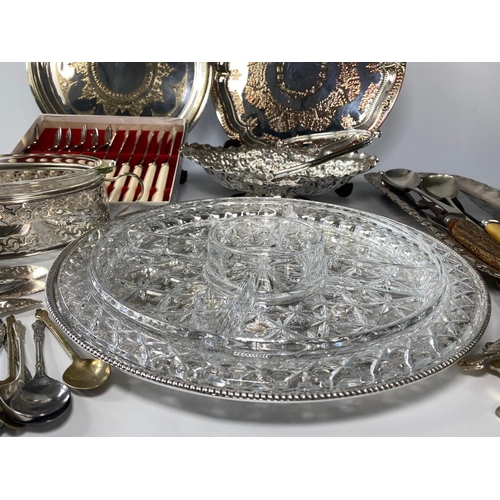 132 - Large quantity of good quality silver plate items