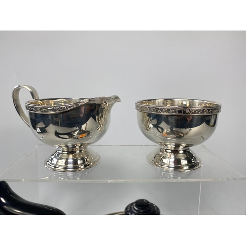 133 - 3pc silver plate tea service by Viners of Sheffield