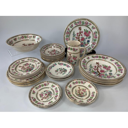 148 - Vintage Arklow Famel Rose pattern dinner set