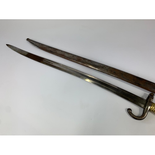 15 - 1870's French bayonet, 71cm