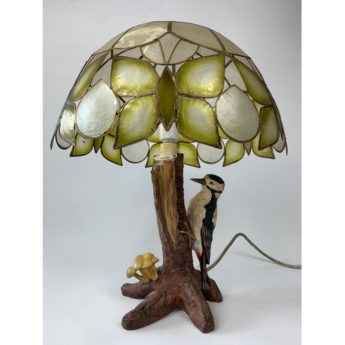 158 - Goebel pottery lamp, 41cm