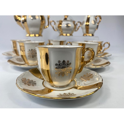 179 - Czechoslovakian gilded tea set