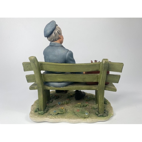 191 - Capodimonte figure, 'Postman.' 23 x 24cm