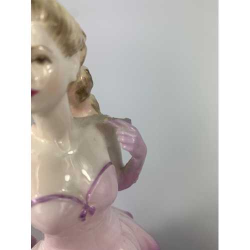 202 - 2 Large Coalport figurines. 22cm