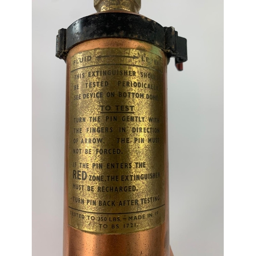 204 - Vintage fire extinguisher. 38cm