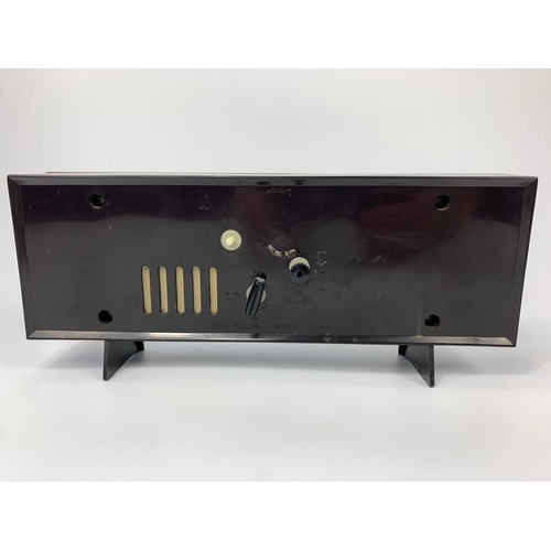 22 - Mid century mantle clock, 30cm