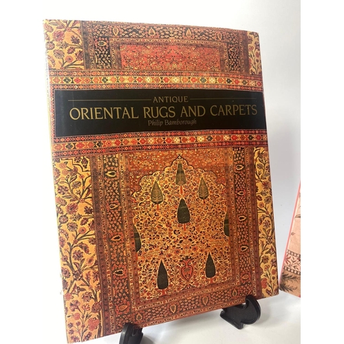 220 - 4 Books on Oriental rugs and treasures from India.