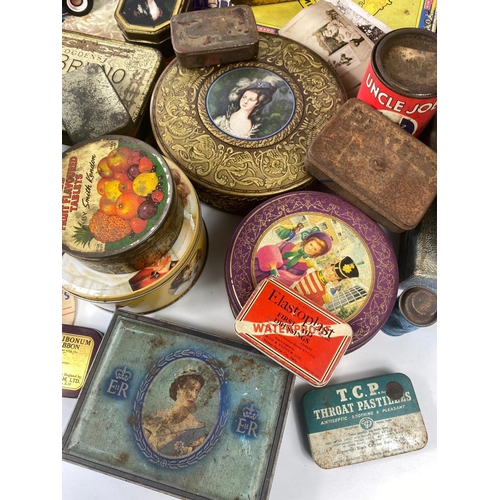 246 - Large quantity of old tins etc