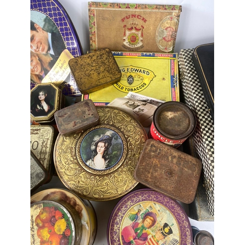 246 - Large quantity of old tins etc