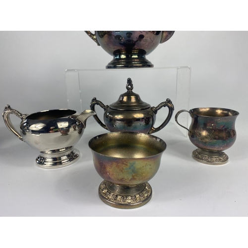 299 - 4 piece silver plate tea service